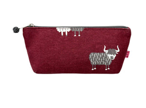 Highland Cow Cosmetic Bag