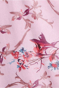 Wrap Flutter Sleeve Floral Midi Dress