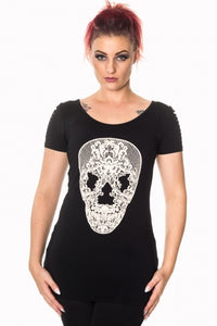Skull Lace Top